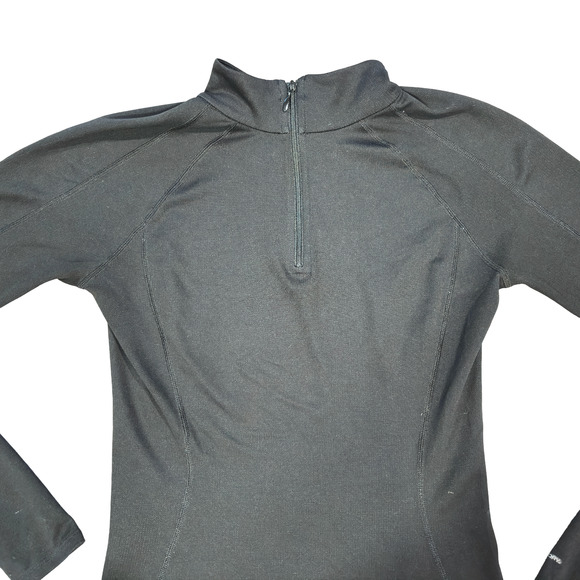 The North Face Black Long Sleeve Athletic Stretch Modern 1/4 Zip Collared Small - Picture 2 of 14